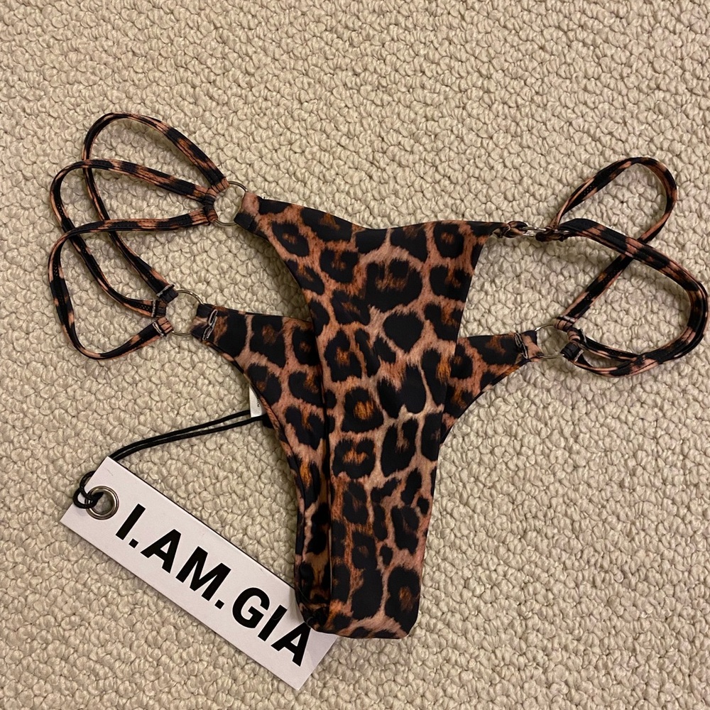 Sexy Animal Print Bathing Suit Thong
